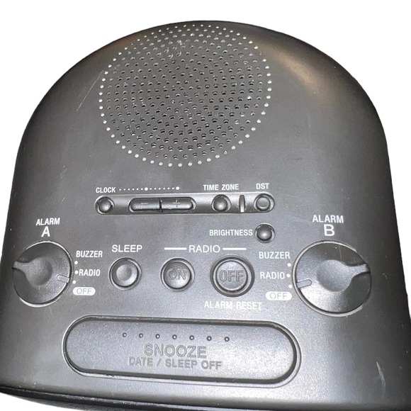 Sony Other Sony Dream Machine Dual Alarm Clock Model Icfc38 Black